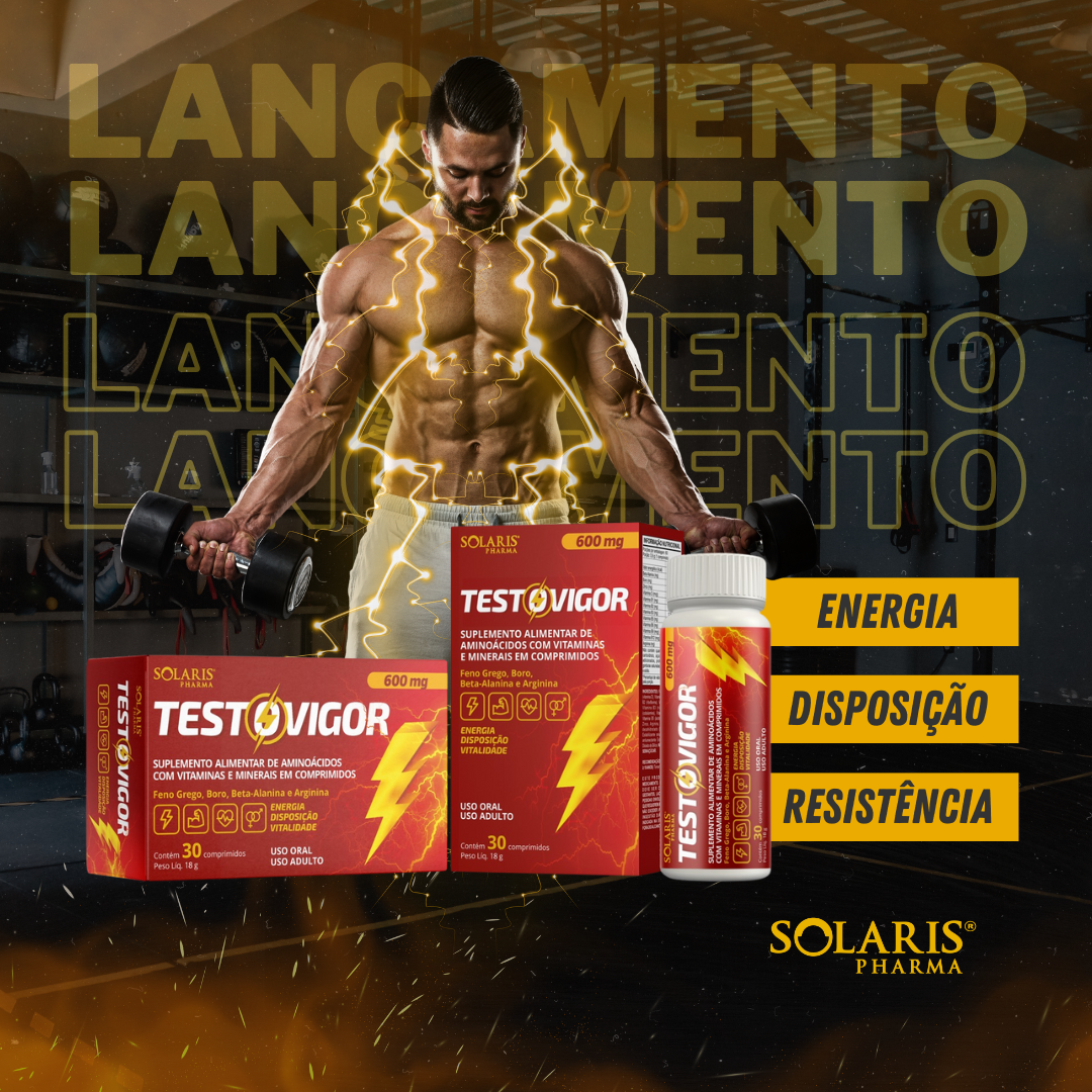 Testovigor — Lançamento: Energia, Disposição e Resistência